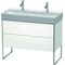 Duravit Waschtischunterbau XSQUARE 731x984x460mm weiß matt