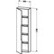 Duravit Hochschrank HAPPY D.2 240x500x1760mm Anschlag rechts leinen