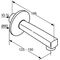 Kludi Wanneneinlauf STANDARD DN 20 Ausladung 150mm chr