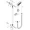 HG Brauseset CROMETTA VARIO 90cm Durchflussmenge 14 l/min weiß/chrom