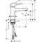 HG EH-WT-MI METROPOL 100 mit Push-Open Ablaufgarnitur chrom
