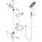 HG Br.set RAINDANCE SELECT S 120 3jet P DN 15 900mm Brausestange chrom