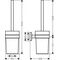 HG WC-Bürstenhalter LOGIS UNIVERSAL Wandversion chrom