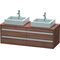 Duravit Waschtischunterbau KETHO 550x1400x496mm nussbaum natur