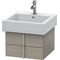Duravit Waschtischunterbau VERO 431x450x298mm dolomiti grey hochglanz