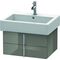 Duravit Waschtischunterbau VERO 431x550x298mm flannel grey hochglanz