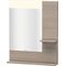 Duravit Spiegel VERO 142x650x800mm, Beleuchtung pine silver