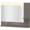 Duravit Spiegel VERO 142x1000x800mm Be flannel grey hochglanz
