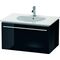 Duravit Waschtischunterbau X-LARGE 522x800x456mm schwarz hochglanz