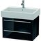 Duravit Waschtischunterbau X-LARGE 443x650x448mm schwarz hochglanz