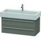 Duravit Waschtischunterbau X-LARGE 443x950x448mm flannel grey seidenmatt