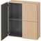 Duravit Halbhochschrank L-CUBE 700x243x800mm eiche gebürstet