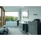 Duravit Halbhochschrank L-CUBE 700x243x800mm flannel grey seidenmatt