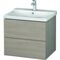Duravit Waschtischunterbau L-CUBE 620x481x555mm pine silver