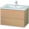 Duravit Waschtischunterbau L-CUBE 820x481x555mm eiche gebürstet