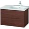 Duravit Waschtischunterbau L-CUBE 820x481x555mm amerikanisch nussbaum