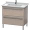 Duravit Waschtischunterbau X-LARGE 800x470x668mm stone blue hochglanz