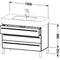 Duravit Waschtischunterbau X-LARGE 1000x470x588mm basalt matt