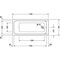 Duravit Rechteck-Whirlwanne D-CODE 120 l 170x75 we 1 RS Jet Project