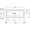 Duravit Rechteck-Whirlwanne HAPPY D.2 180 l 170x75 we 1 RS re Combi-System E