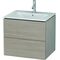 Duravit Waschtischunterbau L-CUBE 620x481x550mm pine silver