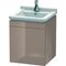 Duravit Waschtischunterbau L-CUBE 447x460x558mm Ans re cappuc. hochglanz
