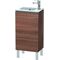 Duravit Waschtischunterbau L-CUBE 294x420x704mm Ans links nussbaum natur