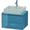 Duravit Konsolenunterschrank L-CUBE 400x620x477mm stone blue hochglanz