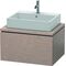 Duravit Konsolenunterschrank L-CUBE 400x720x547mm eiche kaschmir