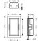 HG Wandnische XtraStoris Original mit Rahmen 300x150x100mm mattschwarz