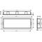 HG Wandnische XtraStoris Original mit Rahmen 300x900x100mm mattschwarz