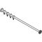 Hewi Vorhangstange d= 2,5cm 1m Edelstahl matt geschliffen