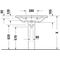 Duravit Möbelwaschtisch D-NEO m ÜL m HLB ohne Hahnloch 800x480mm weiß