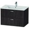 Duravit Badmöbel-Set XBASE 830mm m Spiegelschr. BETTER Kast. dunkel