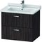 Duravit Waschtischunterbau XBASE 2 Schubk 560x650x468mm kastanie dunkel