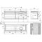 V&B Waschtischunterschrank LEGATO 1600x550x500mm Glossy White