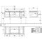 V&B Waschtischunterschrank LEGATO 1200x380x500mm Glossy White