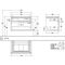 V&B Waschtischunterschrank LEGATO 800x550x500mm Glossy White
