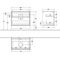 V&B Waschtischunterschrank FINION 800x603x501mm AP Gl bl ma glos. wh lacq.