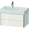 Duravit Waschtischunterbau XSQUARE 397x784x460mm 2 Schubk weiß hochglanz