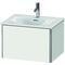 Duravit Waschtischunterbau XSQUARE 397x610x478mm, 1 Auszug weiß seidenmatt