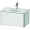 Duravit Waschtischunterbau XSQUARE 397x710x478mm, 1 Auszug weiß matt