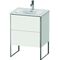 Duravit Waschtischunterbau XSQUARE 840x610x478mm, 2 Auszüge weiß seidenmatt