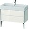 Duravit Waschtischunterbau XVIU 493x984x454mm Prof. sw ma weiß hochglanz