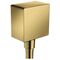 Anschlusswinkel FixFit eckig AXOR KS m Rückflussv. polished gold optic