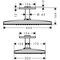 Kopfbr 460/300 3jet AXOR SHOWERSOLUTIONS brushed brass