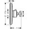 Thermostat AXOR MONTREUX UP Highflow Durchflußm. 59 l/m bru brass