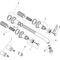 3-Loch Waschtischarmatur AXOR MONTREUX DN 15 UP f Wd-mon brushed gold optic