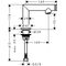 Select-Standventil AXOR UNO 80 polished black chrome