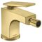Einhebel-Bidetmischer AXOR CITTERIO m ZAG HGri Rautenschliff brushed brass